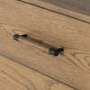 Caroline 6 Drawer Dresser Smoked Oak Veneer Handle Details Four Hands