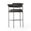 Carrie Bar Stool Sonoma Black Angled View Four Hands