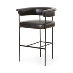 Carrie Bar Stool Sonoma Black Angled View 108498-008