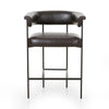 Four Hands Carrie Counter Stool Sonoma Black Front Facing View