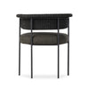 Carrie Outdoor Dining Chair Ellor Black Back View 241523-001