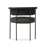 Carrie Outdoor Dining Chair Ellor Black Back View 241523-001