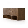 Four Hands Caspian Media Console angled closed doors