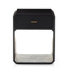 Four Hands Caspian Nightstand Black Ash Veneer Front Facing View