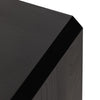 Caspian Nightstand Black Ash Veneer Edge Corner Detail Four Hands