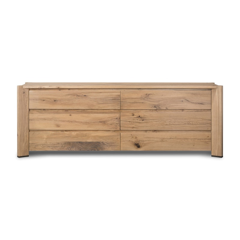 Cassio Dresser Natural Reclaimed French Oak Front Facing View 242188-001