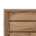 Cassio Nightstand Natural Reclaimed French Oak Graining on Drawers Four Hands