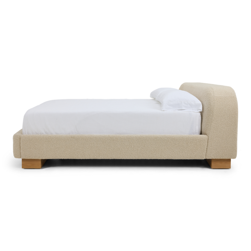 American Leather Castiel Bed Marise Parchment Side View