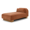 American Leather Castiel Chaise Jenson Clay Angled View