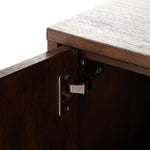 Castillo Media Console Chestnut Parawood Interior Hinges 228465-003