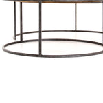 Catalina Nesting Coffee Table Antique Copper Clad Iron Base