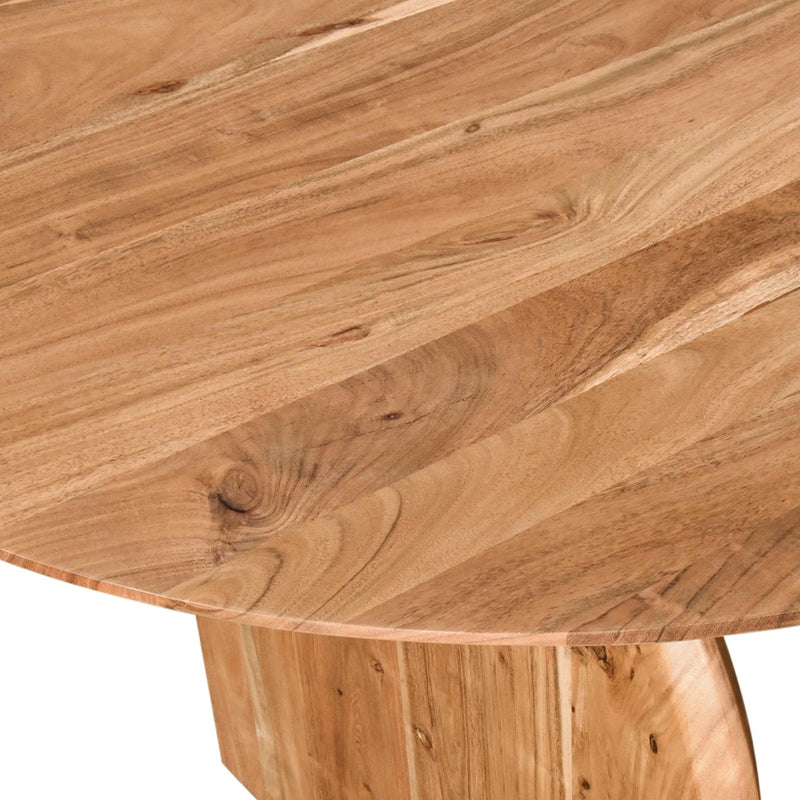 Catania Dining Table Natural Acacia Wood Tabletop FCT-DT79NA