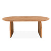 Catania Dining Table Natural Acacia Front Facing View FCT-DT79NA