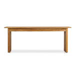 Four Hands Chapman Outdoor Console Table Natural Teak-FSC Front facing View