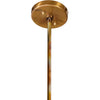 Clement Pendant Burnt Brass Hanging Base Detail Four Hands