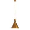 Clement Pendant Burnt Brass Wide View Four Hands