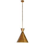 Clement Pendant Burnt Brass Wide View Four Hands