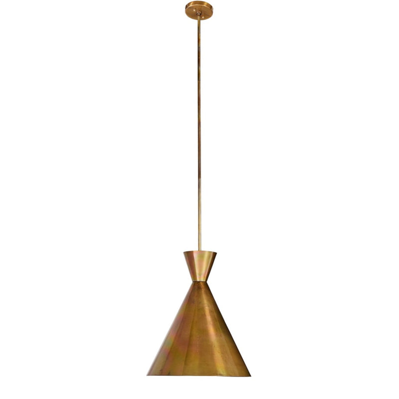 Clement Pendant Burnt Brass Wide View Four Hands