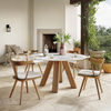 Coleson Outdoor Dining Chair Venao Grey Staged View Four Hands