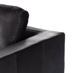 Four Hands Colt 3-Piece U Sectional Heirloom Black Top Grain Leather Armrest