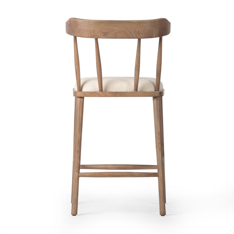 Colter Counter Stool Antwerp Natural Back View Four Hands