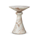 Connie End Table Sawar Marble Side View Four Hands