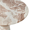 Connie End Table Sawar Marble Rounded Edge Detail 246641-001