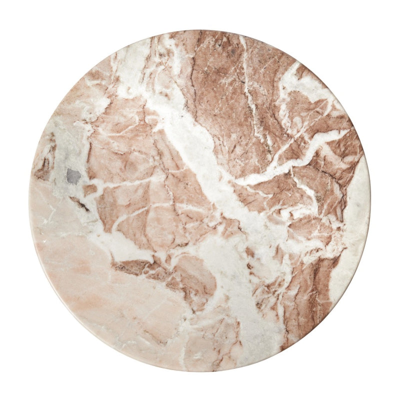 Connie End Table Sawar Marble Top View Four Hands