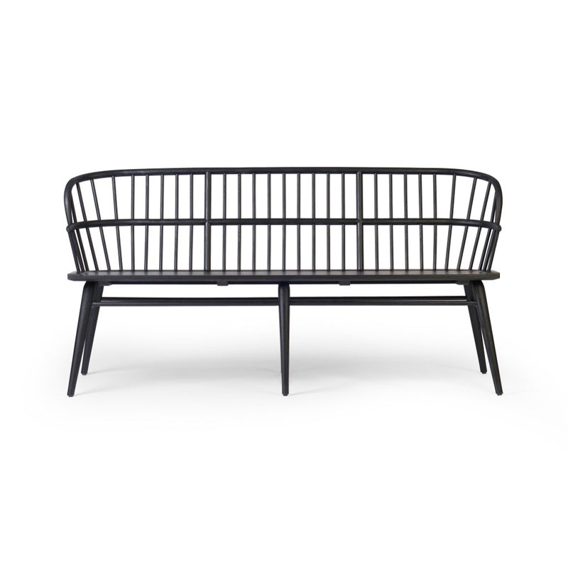 Connor Bench Black Ash Front Facing View 244927-001