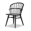 Connor Windsor Dining Chair Black Ash Angled View 232921-001
