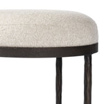 Corinne Accent Stool Crete Pebble Seating Four Hands