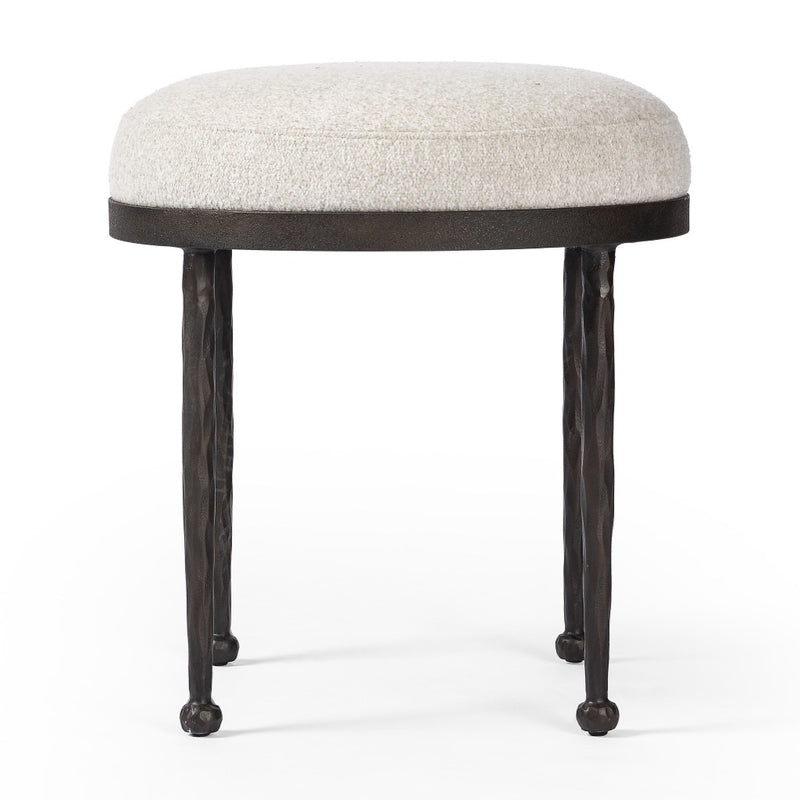 Corinne Accent Stool Crete Pebble Side View 243488-002