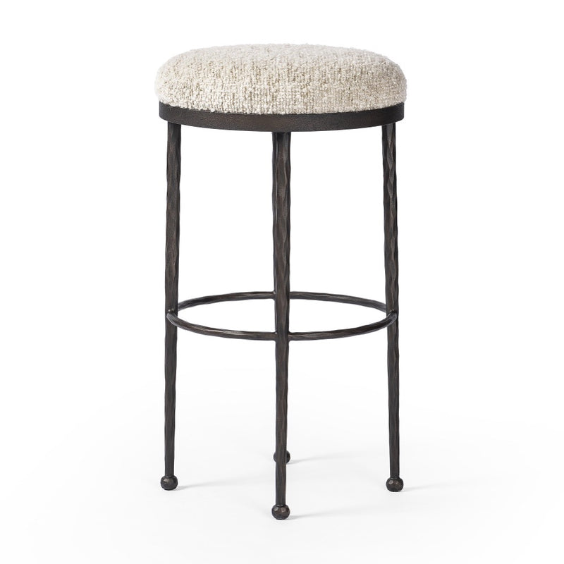 Corinne Bar Stool Ivan Stone Side View Four Hands