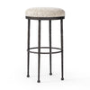 Corinne Bar Stool Ivan Stone Angled View 246568-002