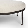 Corinne Cocktail Ottoman Crete Pebble Bronze Legs 245213-002