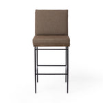 Crete Bar Stool Fiqa Boucle Cocoa Front Facing View 228057-018
