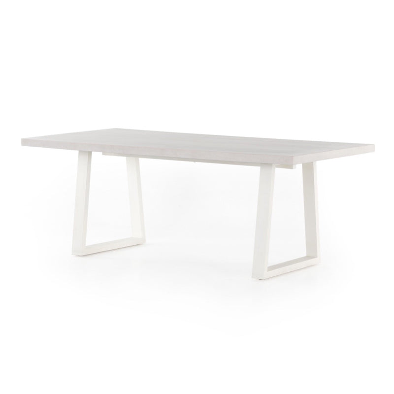 Cyrus Outdoor Dining Table Natural Sand Angled View 104932-002