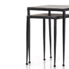 Dalston Nesting End Table Raw Black Iron Legs 101650-003