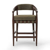 Dane Stool Broadway Olive Front Facing View 246458-003