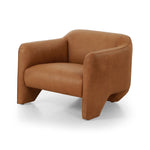 Daria Chair Eucapel Cognac Angled View Four Hands