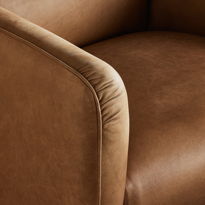 Daria Chair Eucapel Cognac Staged Armrest Detail Four Hands