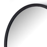 Dasha Mirror Matte Black Rounded Iron Frame Four Hands