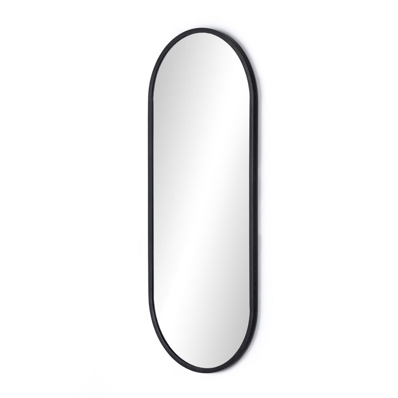 Dasha Mirror Matte Black Angled View 230939-001