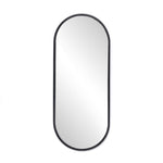 Dasha Mirror Matte Black Front Facing View Four Hands