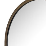  Dasha Mirror Iron Matte Brass Rounded Frame Four Hands