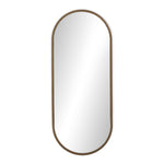  Dasha Mirror Iron Matte Brass Front Facing View Four Hands