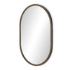 Dasha Small Mirror Iron Matte Brass Angled View 232021-002