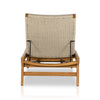 Delano Outdoor Chaise Ivory Rope Back View 226919-003