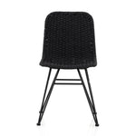 Four Hands Dema Outdoor Dining Chair Dark Grey Front Facing View