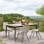 Dema Outdoor Dining Chair Natural Rope Staged View JLAN-220A